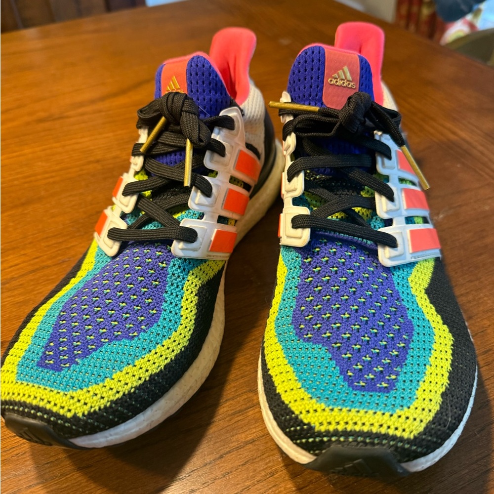 adidas ultra boost Multicolor Running Shoes - Purple, Teal, Yellow, Black, Pink